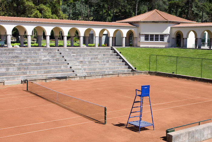 A tennis court in Portugal
