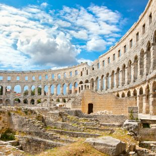 The medieval ruins of Istria