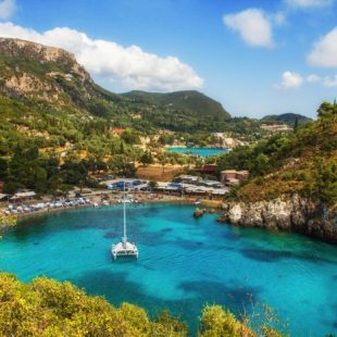 Paleokastritsa bay, Corfu, Greece