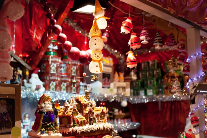 Christmas market stall