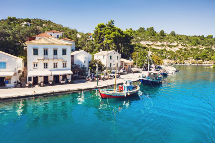 Gaios town, Paxos island, Greece