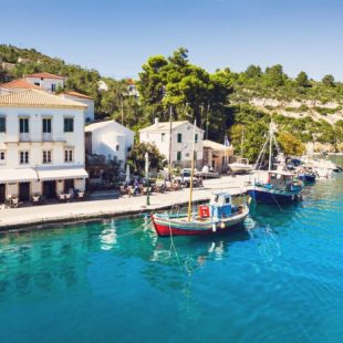 Gaios town, Paxos island, Greece