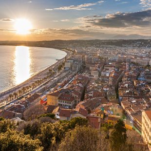 View of Nice city - Cote d'Azur - France