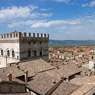 Panoramic view of the city of Gubbio