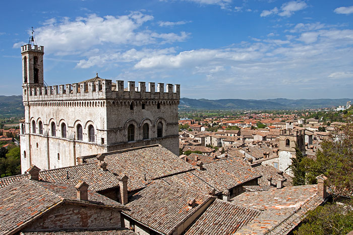 Panoramic view of the city of Gubbio