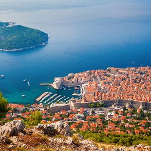 Dubrovnik medieval Old Town and Lokrum island