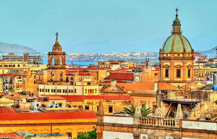 Palermo as seen from the roof of the Cathedral - Sicily