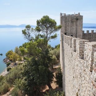 Fortress at Castiglione del Lago on the Shore of Lake Trasimeno