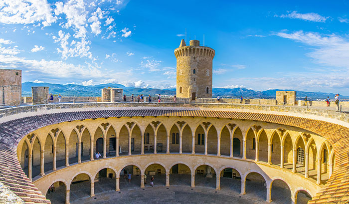 Castell de Bellver at Palma de Mallorca, Spain