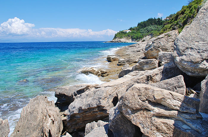 Lakka coastline, Paxos island