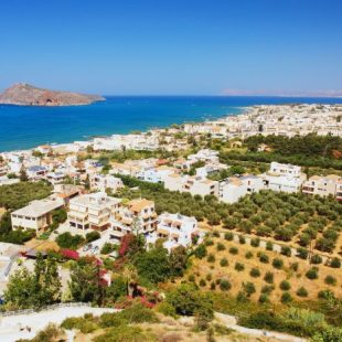 View of the Platanias, Crete