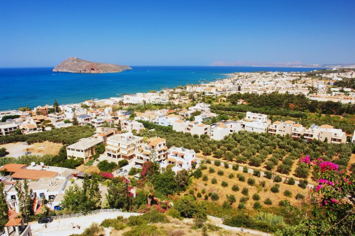 View of the Platanias, Crete