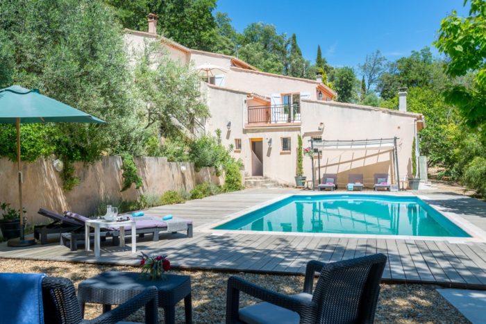 Explore the charming town of Collobrières from the stunning villa of Les Hautes Roches 