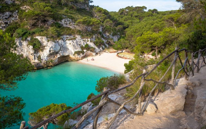 Spend a tranquil day on the beach at Menorca's Cala en Turqueta