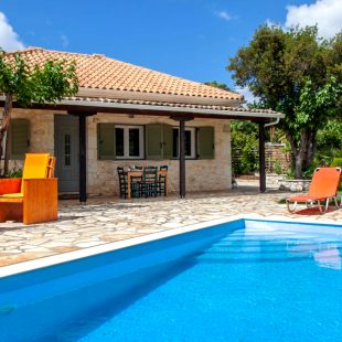 Couples can enjoy a romantic break to Lefkada staying at the cosy cottage of Melodia