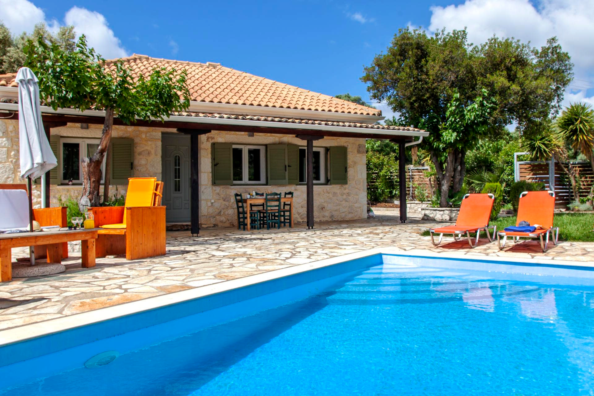 Couples can enjoy a romantic break to Lefkada staying at the cosy cottage of Melodia