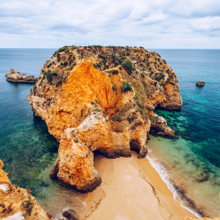 Three quiet coves on the Algarve