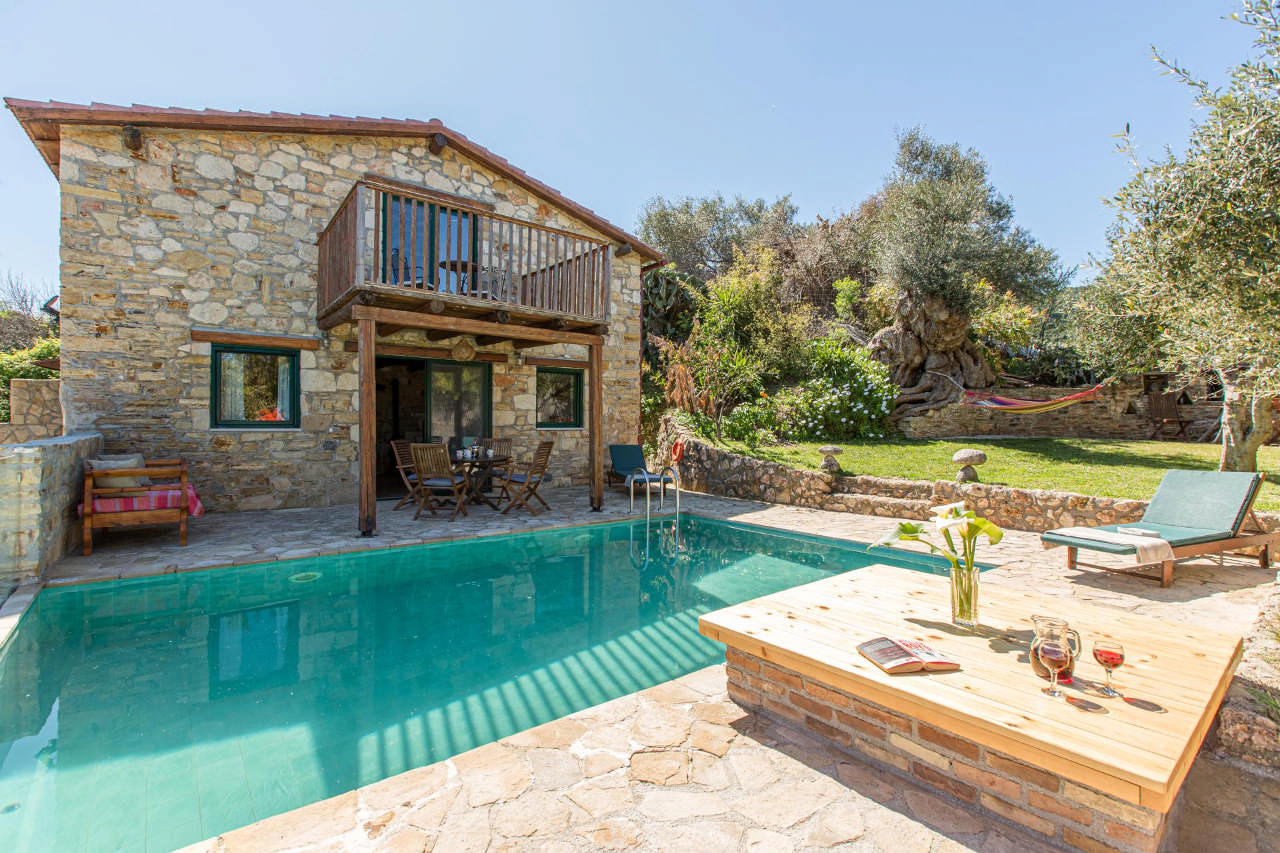 Villa Carob Tree Cottage in Western Crete Sleeps 24 Vintage Travel